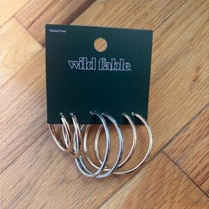 3/$20 Wild Fable Mixed Metal Hoop Earrings